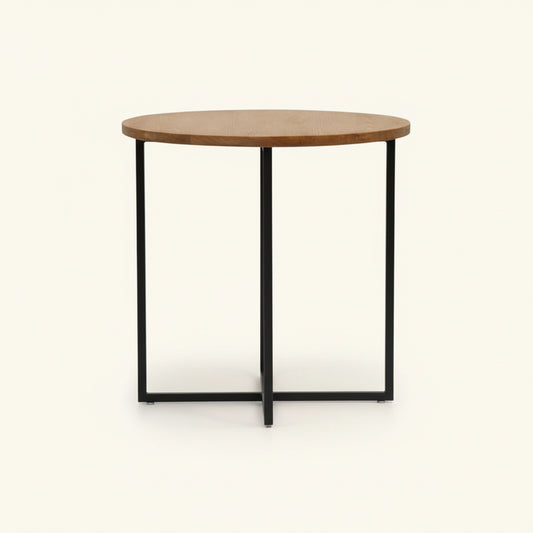 ELLIS SIDE TABLE / OAK - BLACK FRAME
