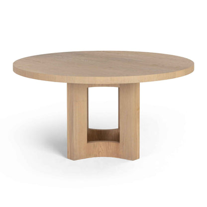 ELMA 60"RD NATURAL OAK DINING TABLE