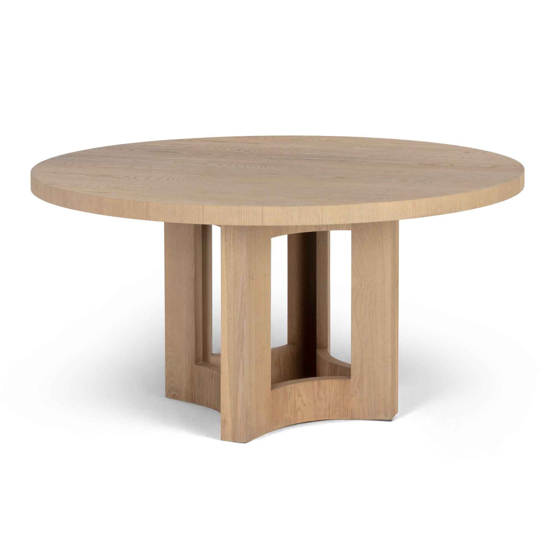 ELMA 60"RD NATURAL OAK DINING TABLE
