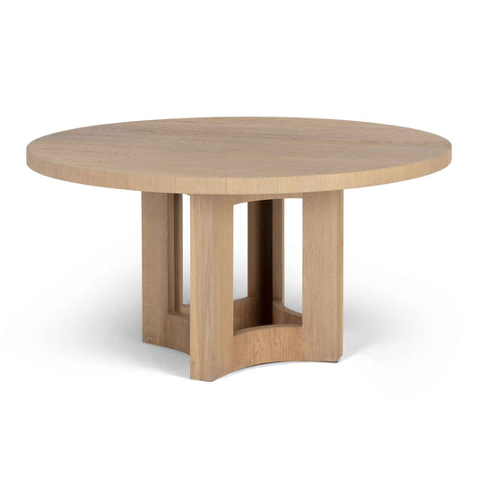 ELMA 60"RD NATURAL OAK DINING TABLE
