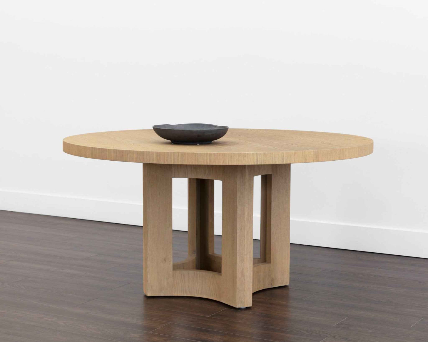 ELMA 60"RD NATURAL OAK DINING TABLE