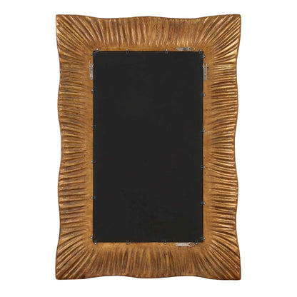 EMERSON SCALLOPED ANTIQUE GOLD MIRROR
