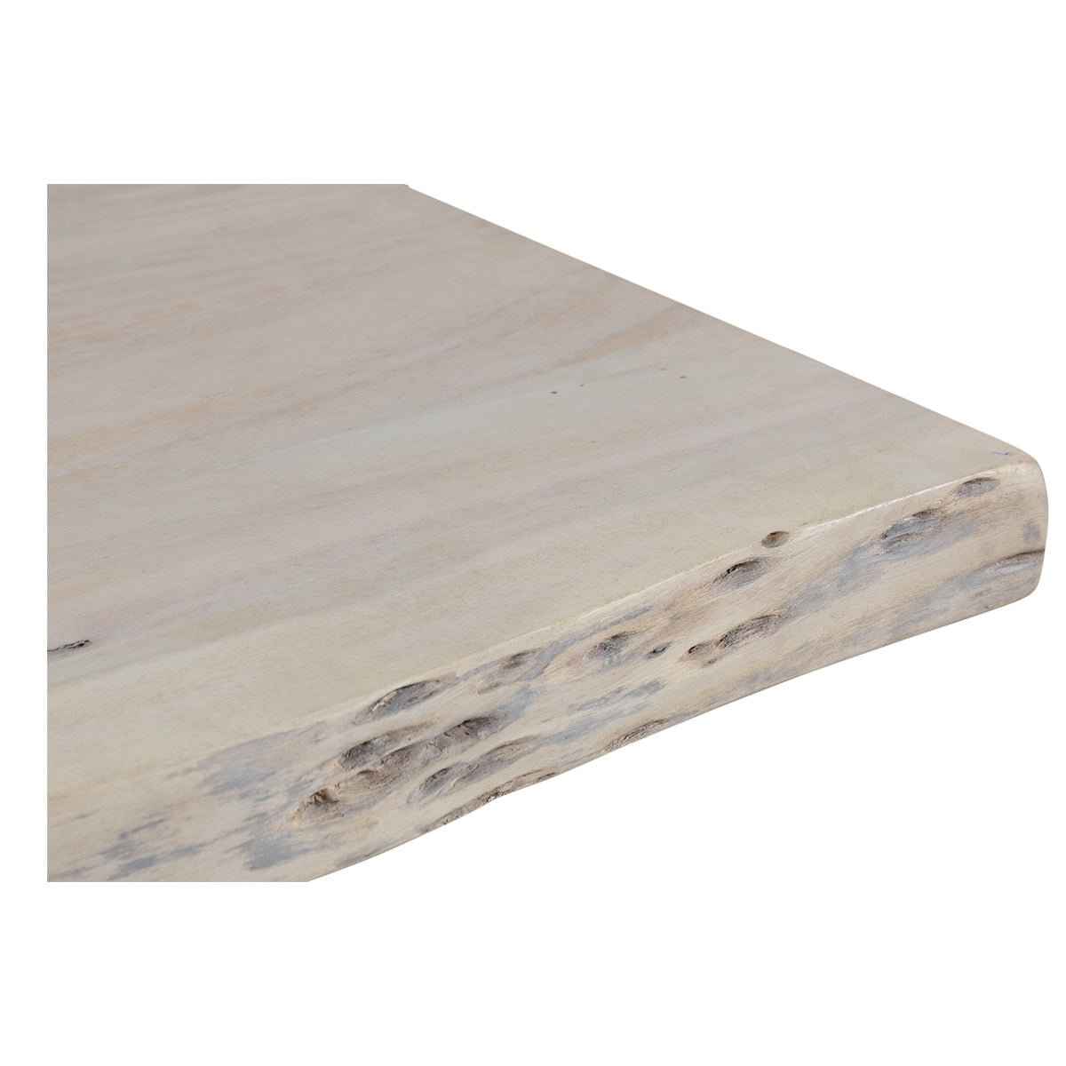 EVANS WHITEWASH LIVE-EDGE DINING TABLE