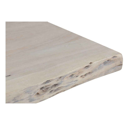 EVANS WHITEWASH LIVE-EDGE DINING TABLE