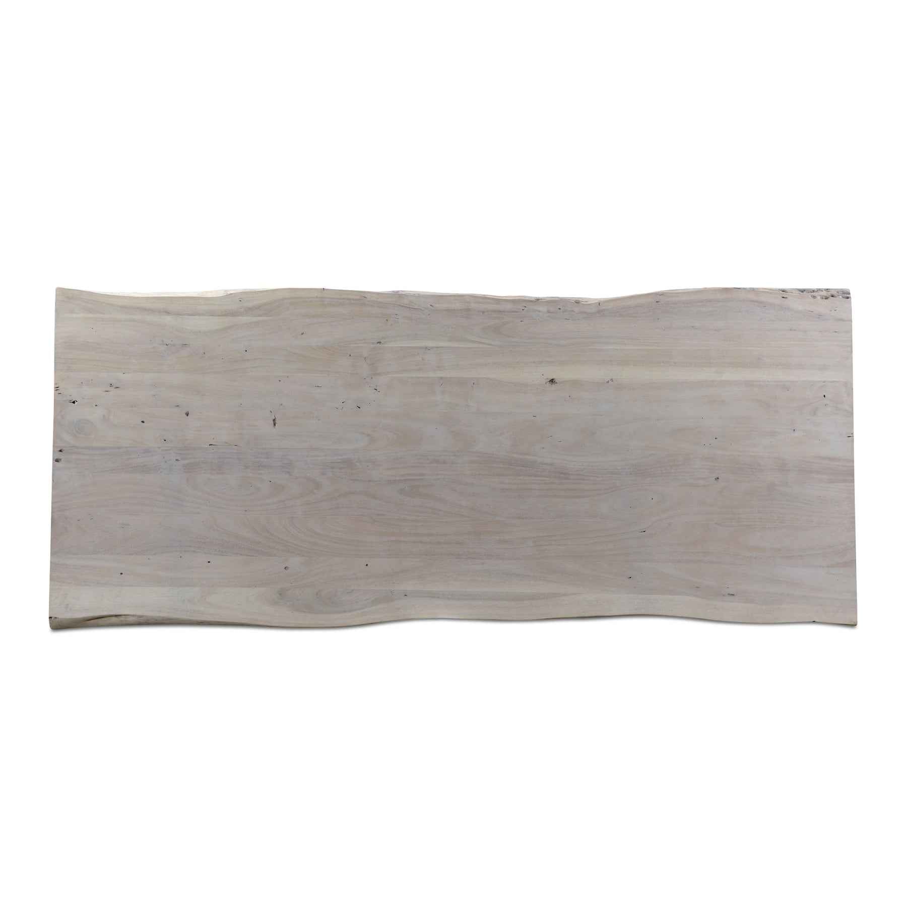 EVANS WHITEWASH LIVE-EDGE DINING TABLE