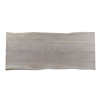 EVANS WHITEWASH LIVE-EDGE DINING TABLE
