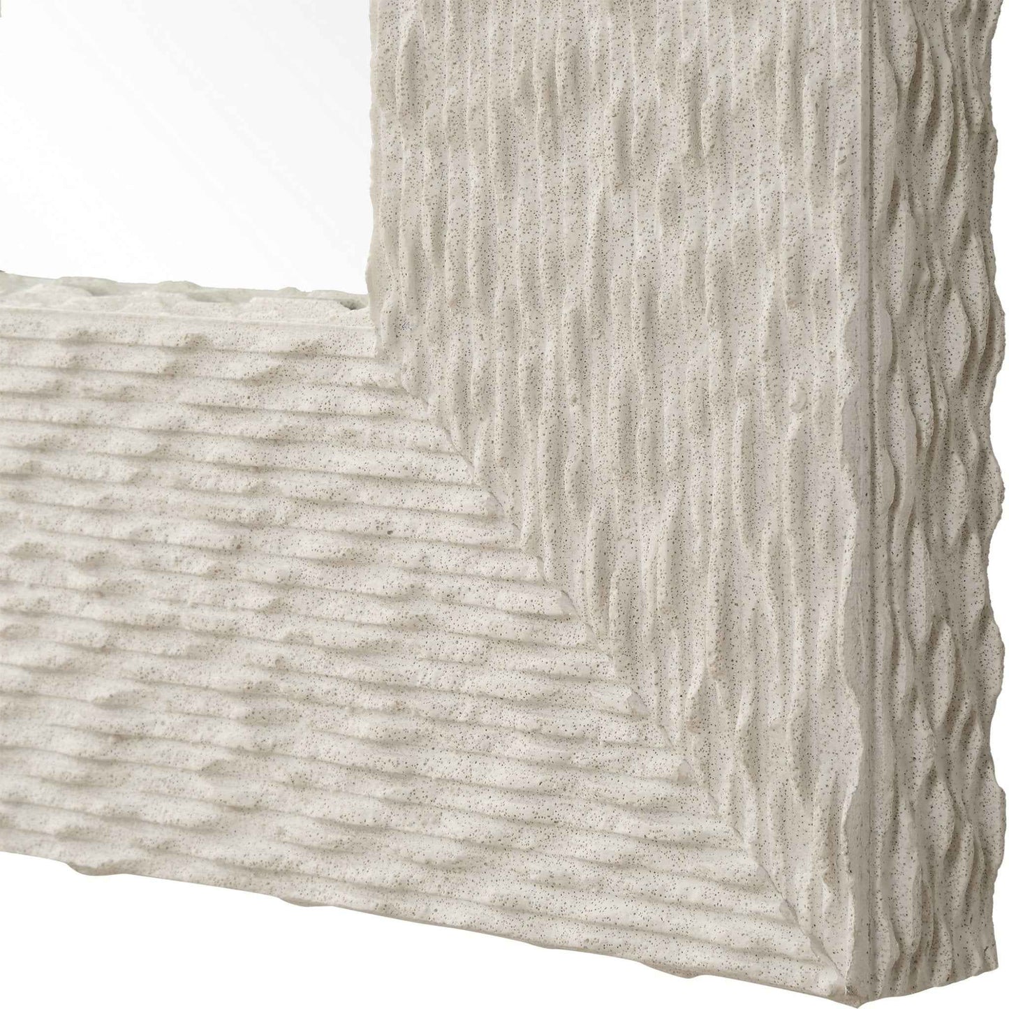 EVERETT IVORY STONE MIRROR