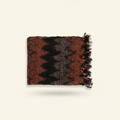FAIR TRADE PLAID | ORANGE+BLACK