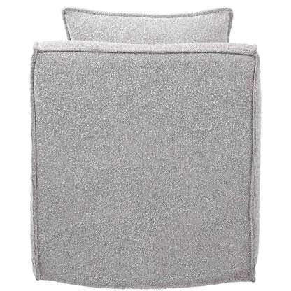 FONTANA IVORY-GREY BOUCLE SWIVEL CHAIR