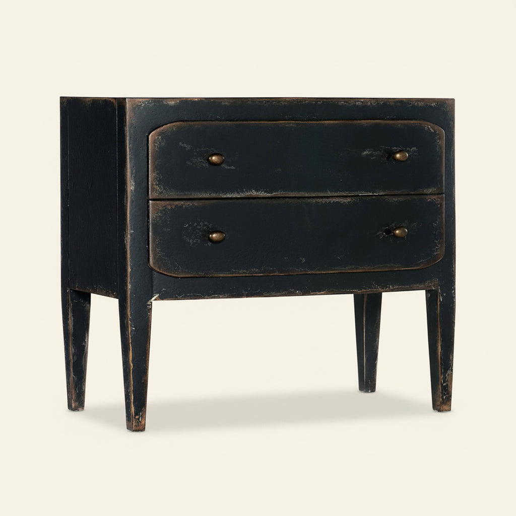 FRENCH MARKET NIGHTSTAND: ANTIQUE BLACK