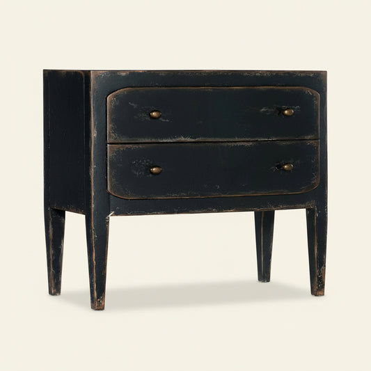 FRENCH MARKET NIGHTSTAND: ANTIQUE BLACK
