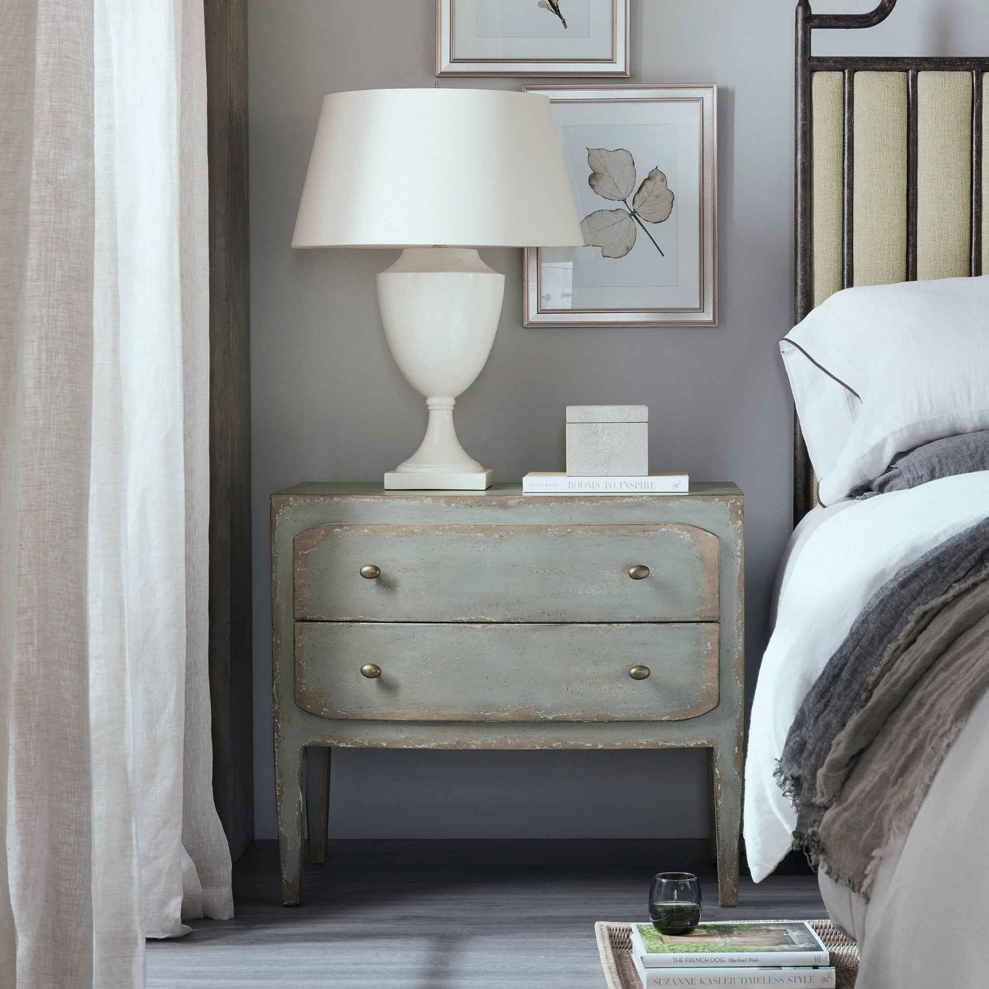 FRENCH MARKET NIGHTSTAND: VINTAGE GREY