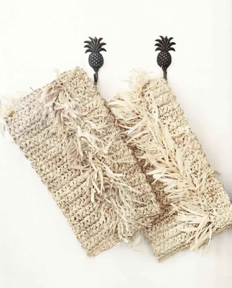 FRINGE RAFFIA CLUTCH | FAIR TRADE | NATURAL