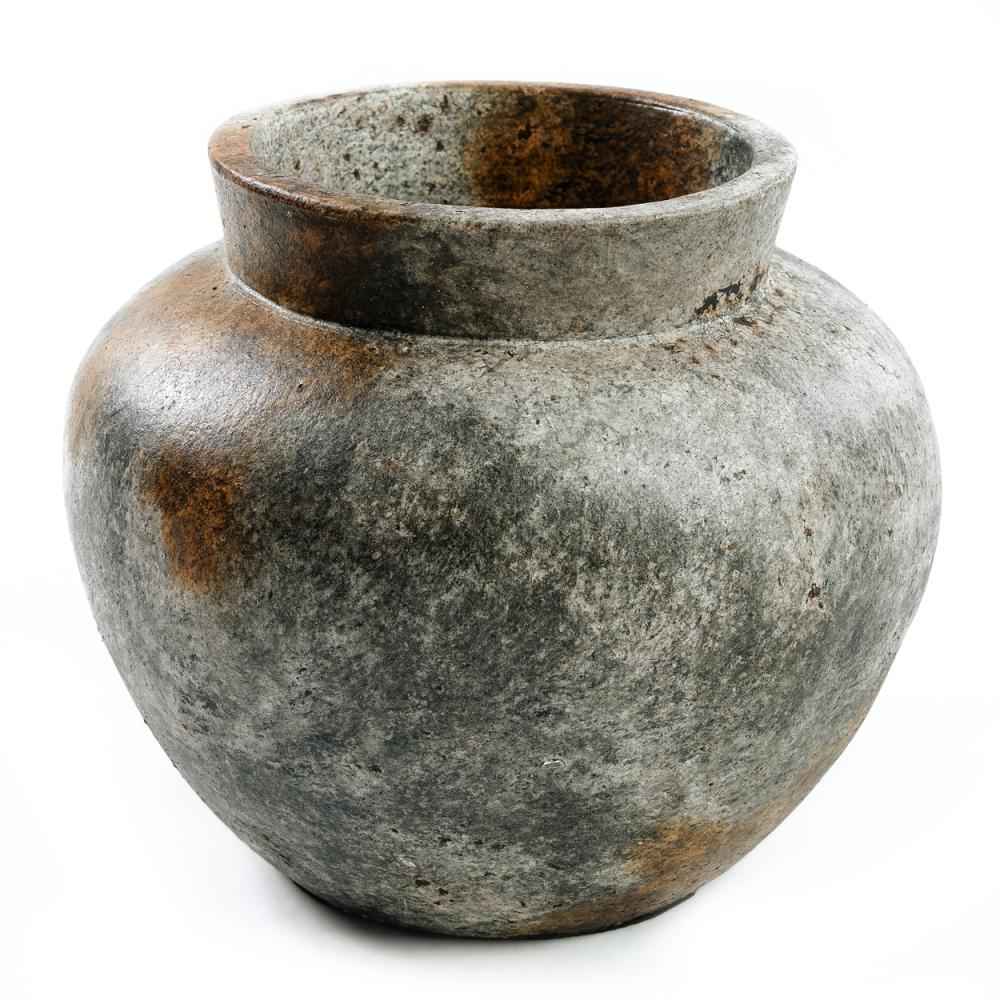 FUNKY TERRACOTTA VASE | ANTIQUE GREY | 3 SIZES