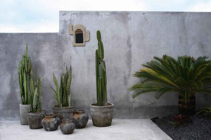 FUNKY TERRACOTTA VASE | ANTIQUE GREY | 3 SIZES