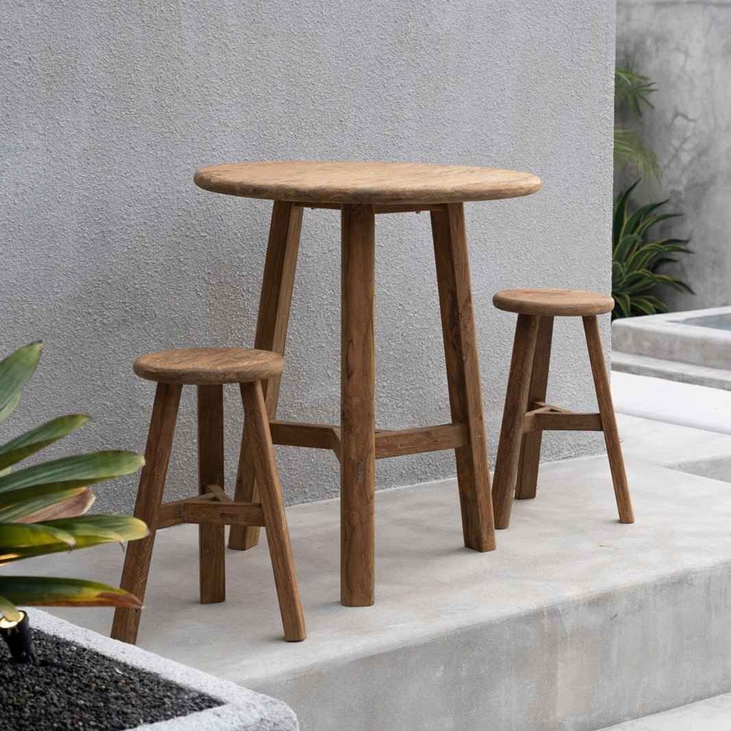 FUSUMA BAR STOOL | RECLAIMED TEAK | IN-OUTDOORS