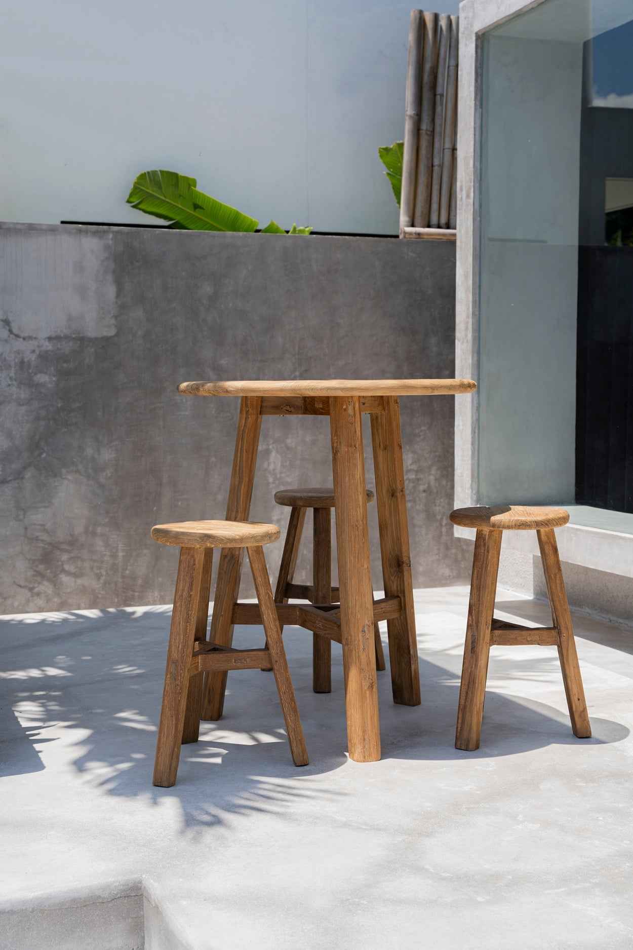 FUSUMA BAR STOOL | RECLAIMED TEAK | IN-OUTDOORS