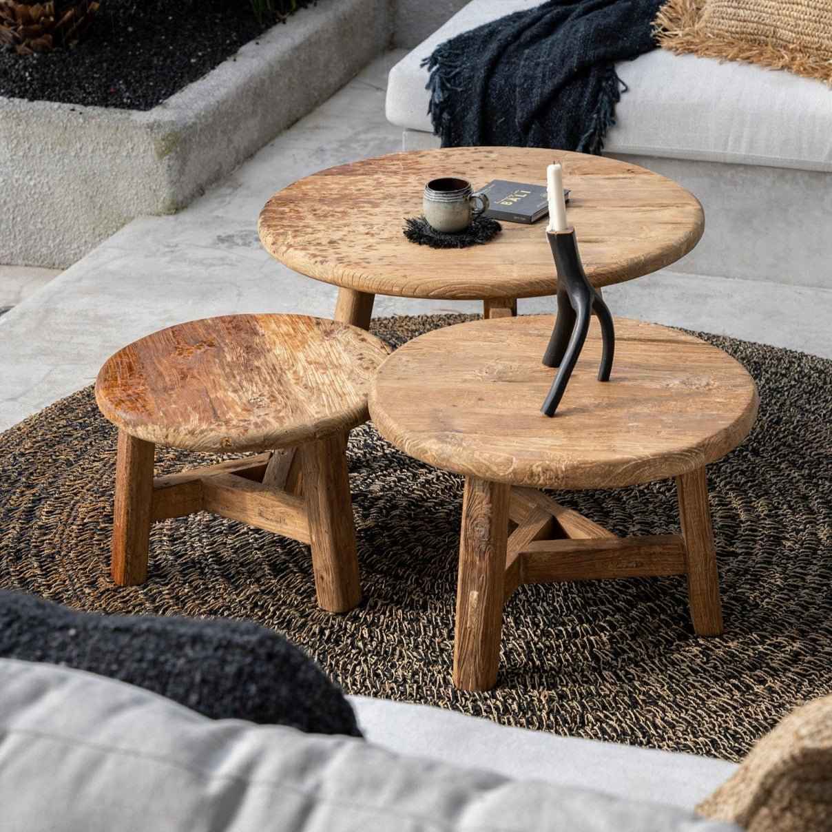 FUSUMA COFFEE TABLE | RECLAIMED TEAK | IN-OUTDOORS | 3 SIZES