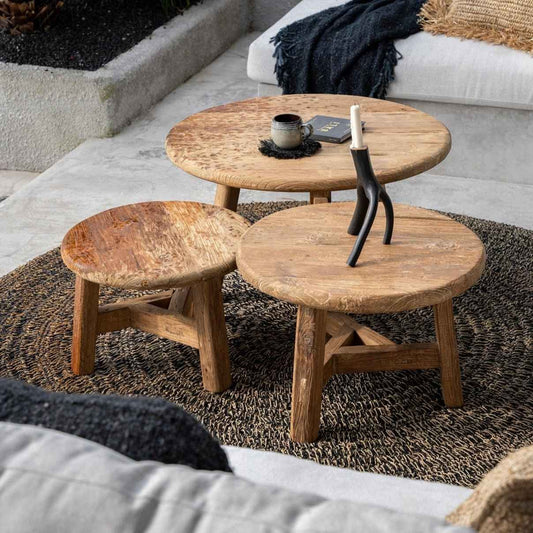 FUSUMA COFFEE TABLE | RECLAIMED TEAK | IN-OUTDOORS | 3 SIZES