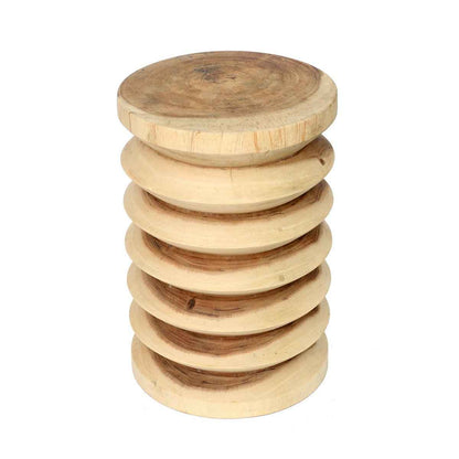 GALAPAGOS SIDE TABLE + STOOL | NATURAL