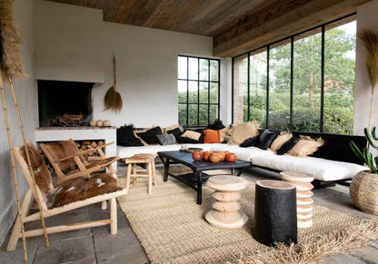 GALAPAGOS SIDE TABLE + STOOL | NATURAL