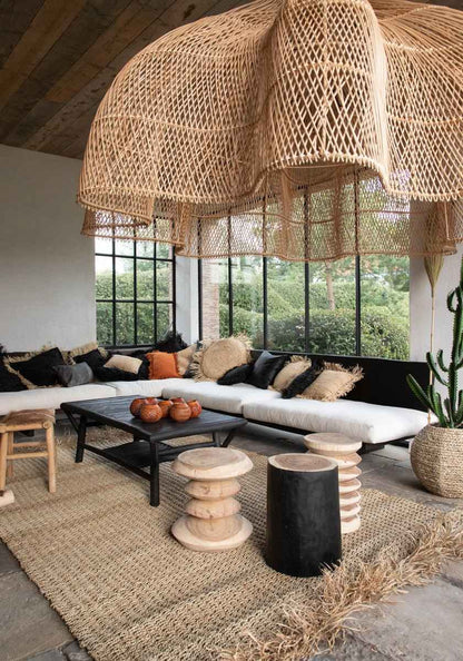GALAPAGOS SIDE TABLE + STOOL | NATURAL