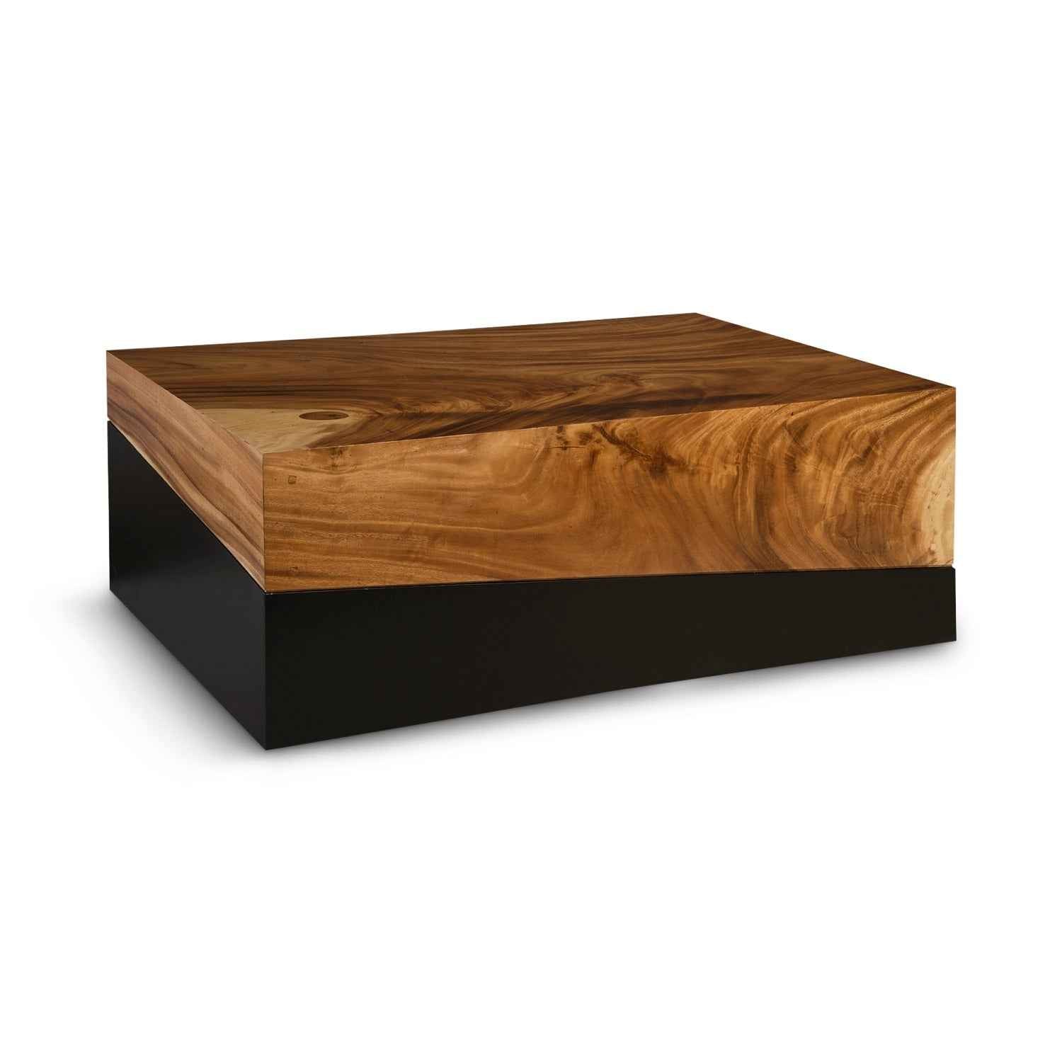 GEOMETRY RECTANGULAR NATURAL COFFEE TABLE