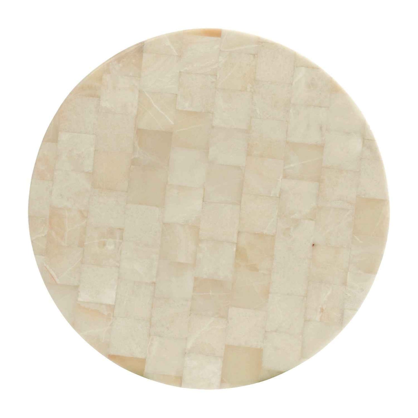 GILDED ROUND ONYX TOP COCKTAIL TABLE