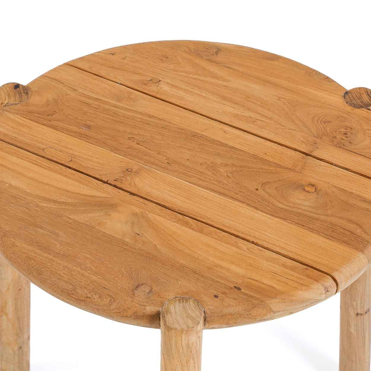 GILIMANUK SIDE TABLE + STOOL | NATURAL TEAK | IN-OUTDOORS