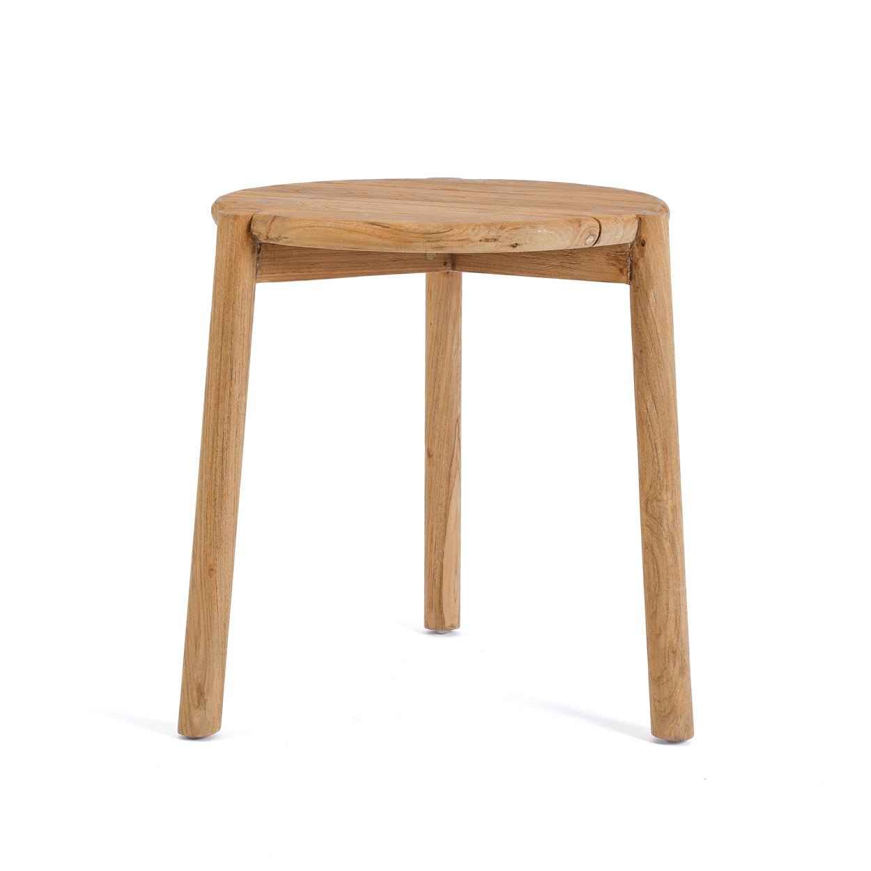 GILIMANUK SIDE TABLE + STOOL | NATURAL TEAK | IN-OUTDOORS