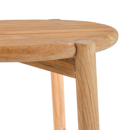 GILIMANUK SIDE TABLE + STOOL | NATURAL TEAK | IN-OUTDOORS