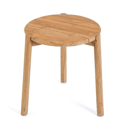 GILIMANUK SIDE TABLE + STOOL | NATURAL TEAK | IN-OUTDOORS