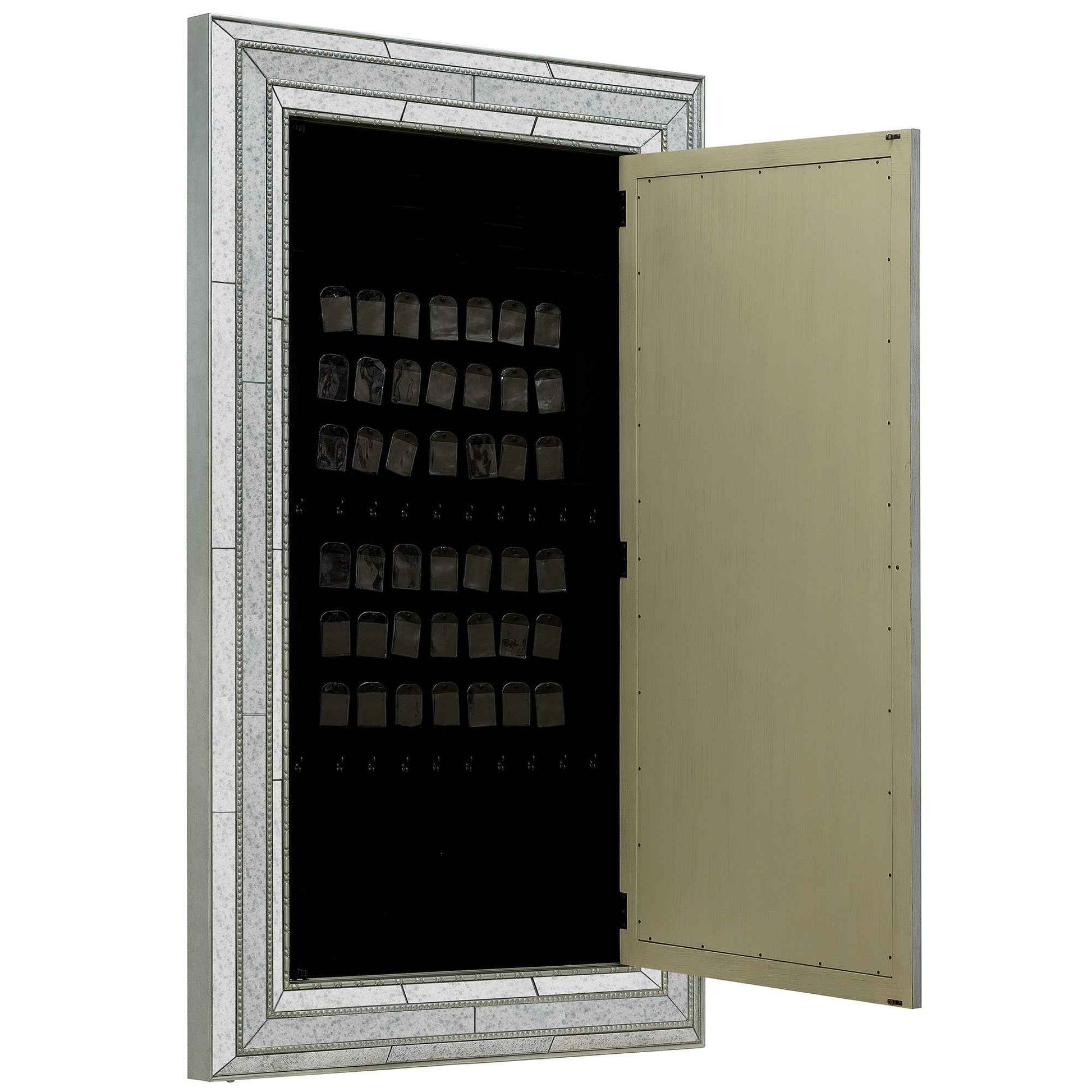 GLAMOUR FLOOR MIRROR WITH JEWELRY ARMOIRE STORAGE