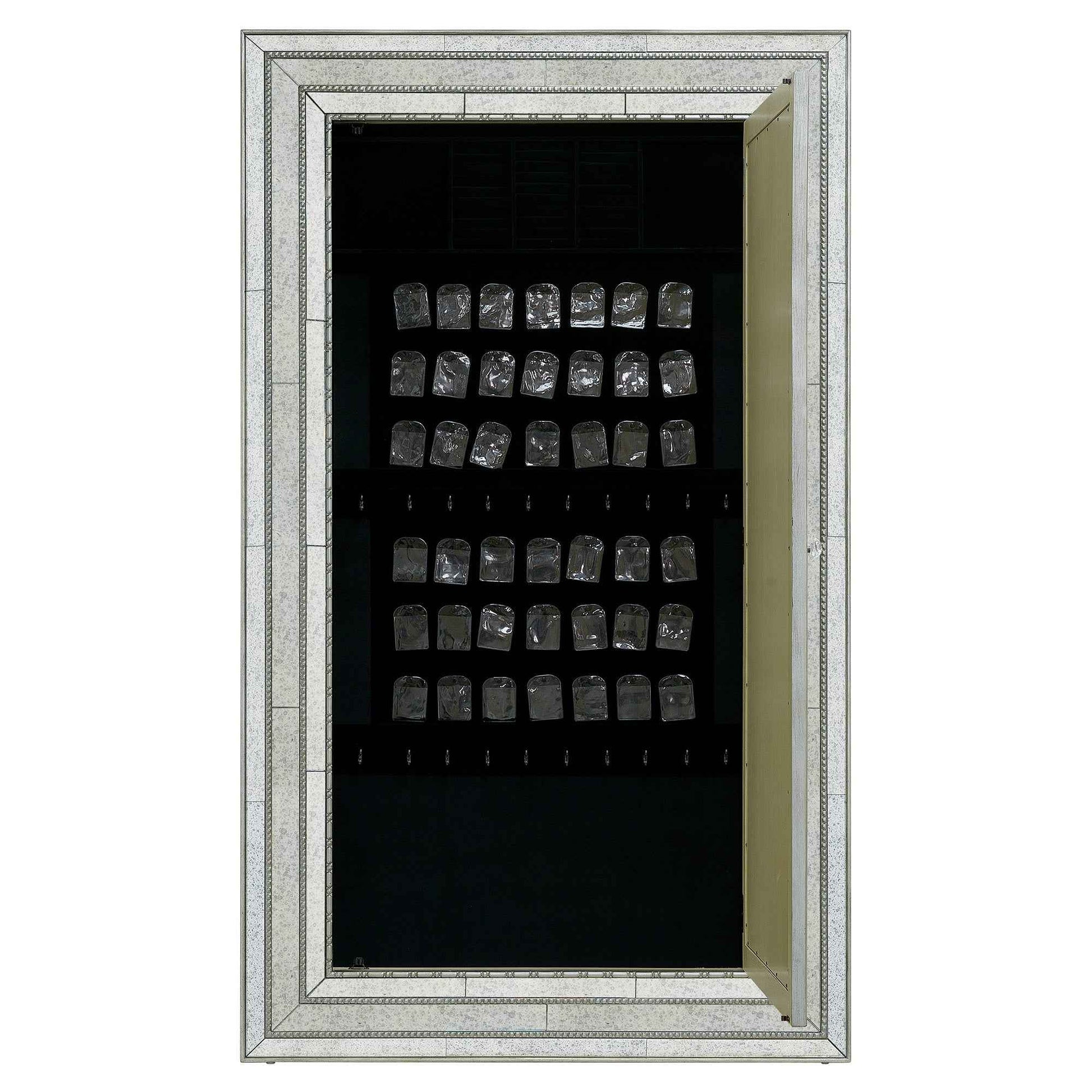 GLAMOUR FLOOR MIRROR WITH JEWELRY ARMOIRE STORAGE