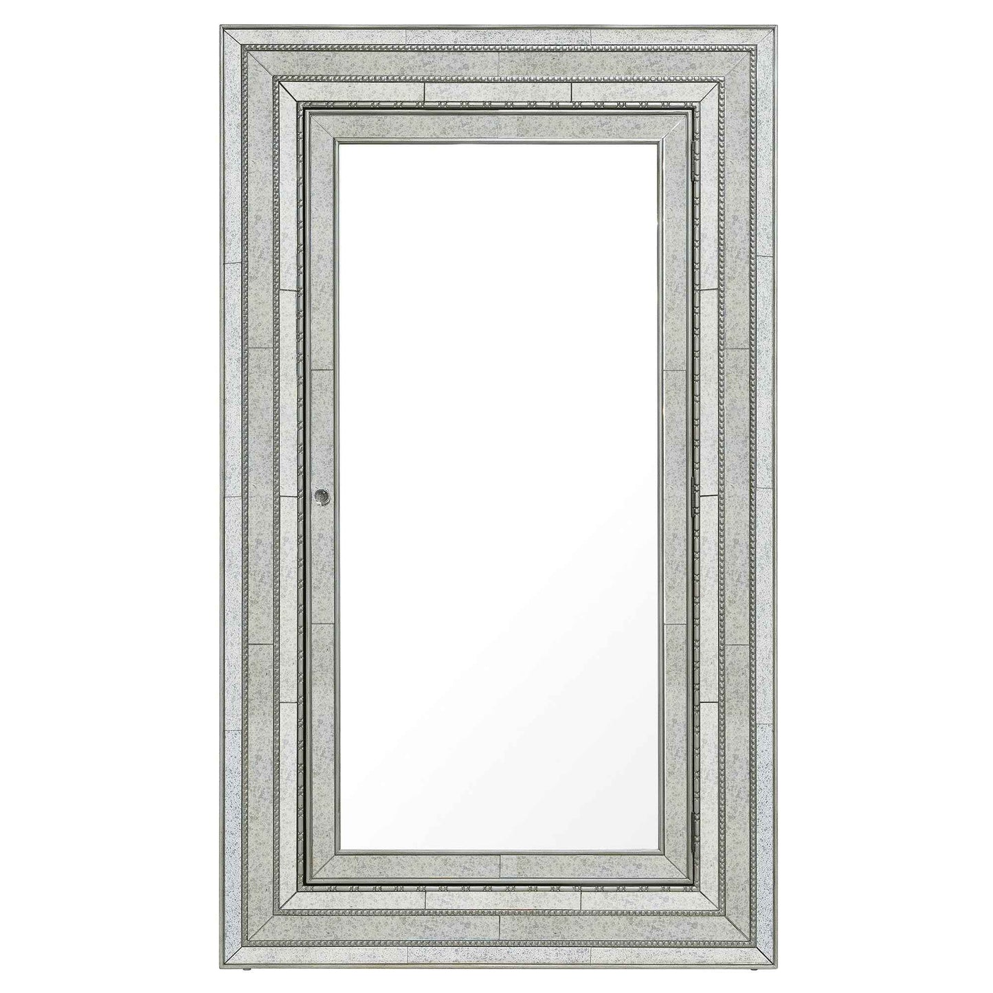 GLAMOUR FLOOR MIRROR WITH JEWELRY ARMOIRE STORAGE