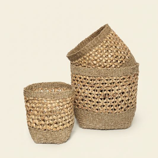 HALONG BAY BASKETS | NATURAL | SET OF 3