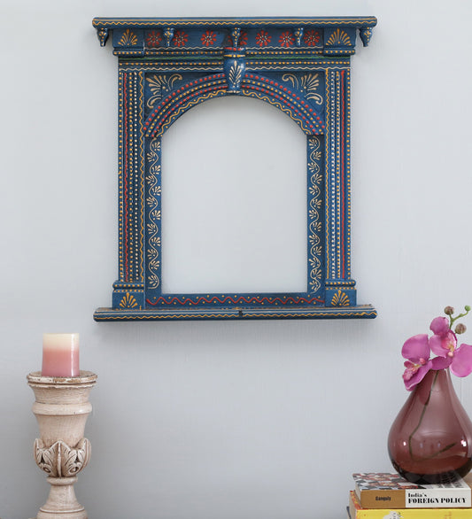 HAND PAINTED WALL HANGING JHAROKHA FRAME / WALL HANGING HOME DECOR / INDIAN HAND PAINTED HOME DECOR