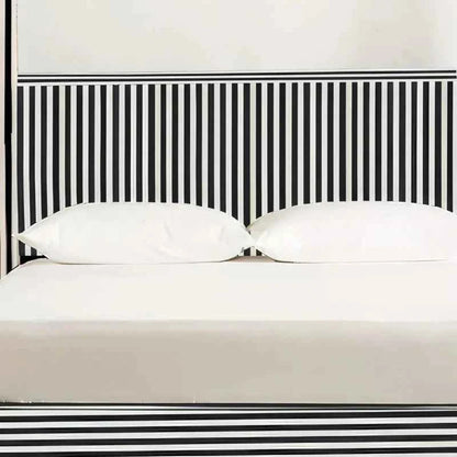 Waterfall Design Bone Inlay Canopy Bed