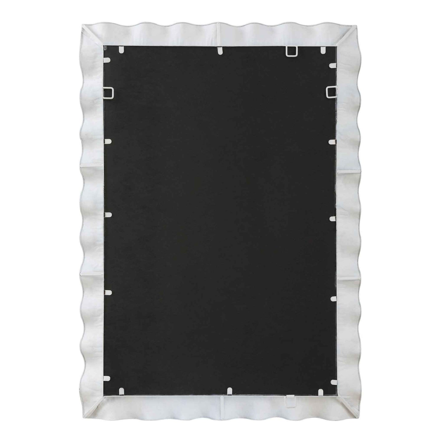 HAYA WHITE SCALLOPED MIRROR