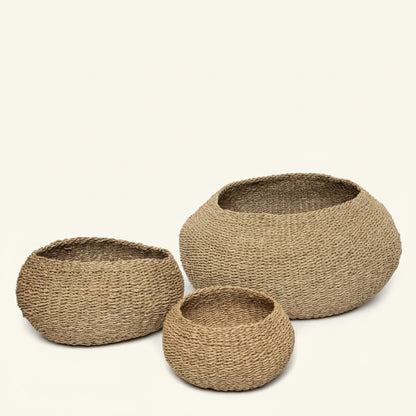 HO COC BASKETS | NATURAL | SET OF 3