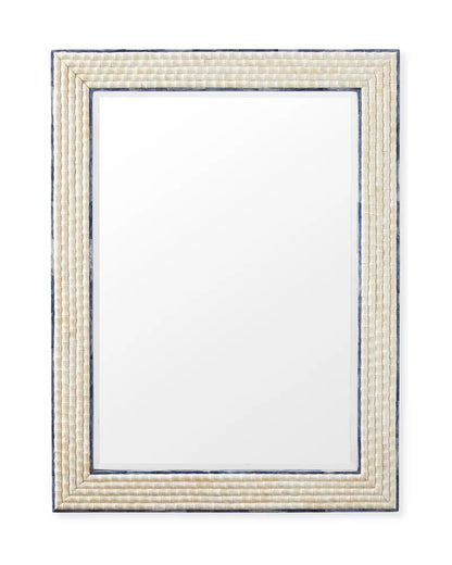 Bone Inlay Bamboo Pattern Mirror Frame, Arbor White Bamboo Bone Inlay Mirror.