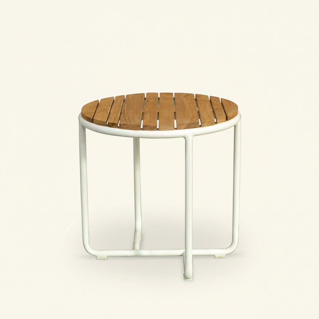 IBIZA ROUND SIDE TABLE / TEAK