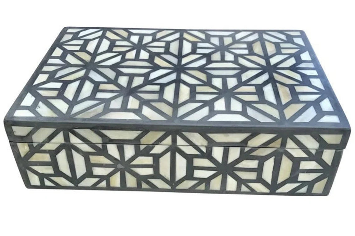 Bone inlay Decorative gift box jewelry Box can be customized