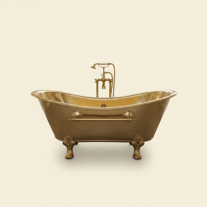 Handmade Brass Slipper Bathtub | Antique Clawfoot Design | Luxury Solid Brass Bath – HANSA HANDICRAFT