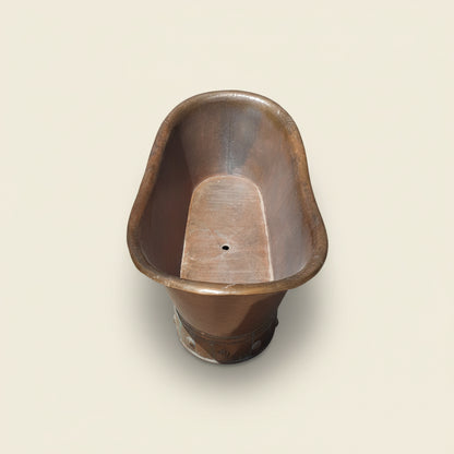 Antique Brass Clawfoot Slipper Bathtub | Handmade Solid Brass Bath | Vintage Luxury Tub – HANSA HANDICRAFT