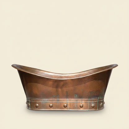 Antique Brass Clawfoot Slipper Bathtub | Handmade Solid Brass Bath | Vintage Luxury Tub – HANSA HANDICRAFT