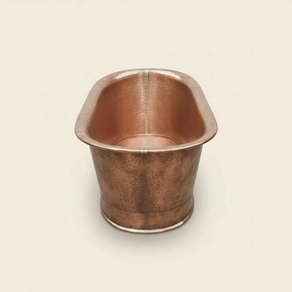 Handcrafted Natural Copper Bathtub: Vintage Freestanding Slipper Tub-HANSA HANDICRAFT