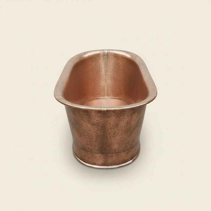 Handcrafted Natural Copper Bathtub: Vintage Freestanding Slipper Tub-HANSA HANDICRAFT