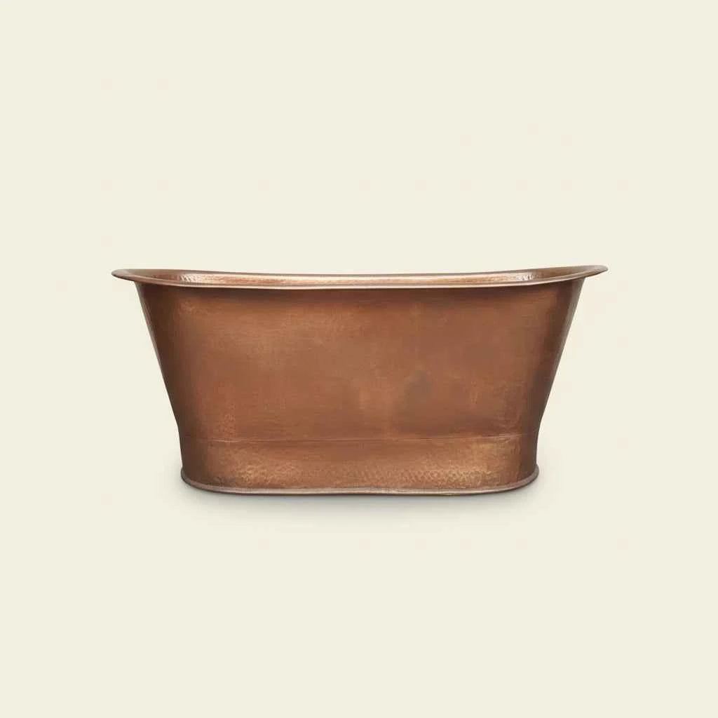 Handcrafted Natural Copper Bathtub: Vintage Freestanding Slipper Tub-HANSA HANDICRAFT