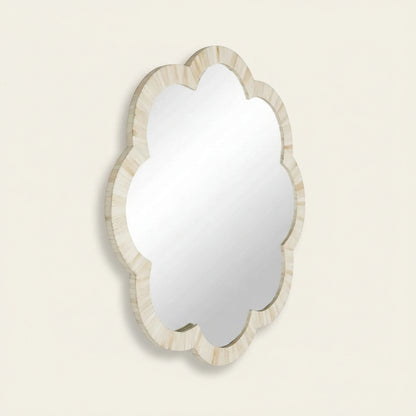 Handmade Bone Inlay Mirror Frame | Camel Bone & Wood Wall Frame by HANA EXPORTS